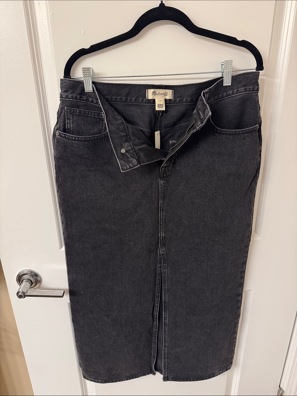 Madewell Black Straight-Leg Jeans